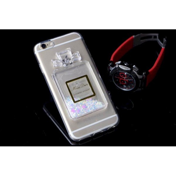 Wholesale iPhone 7 Plus Perfume Glitter Shake Star Dust Case (Silver)